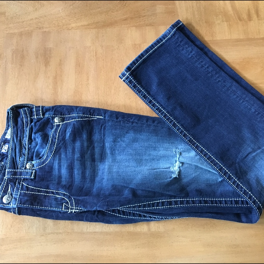 Miss Me Signature Jeans I 29 I Cuffed Straight